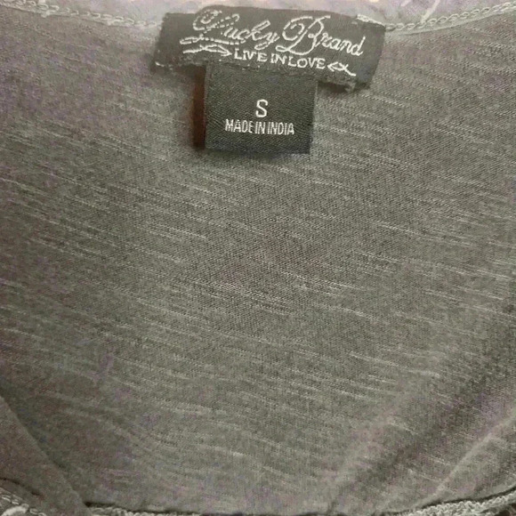 Lucky Brand Distressed Tassle Tank Top Size S - Picture 3 of 3